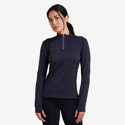 Women's Long-Sleeved Horse Riding Warm Polo Shirt