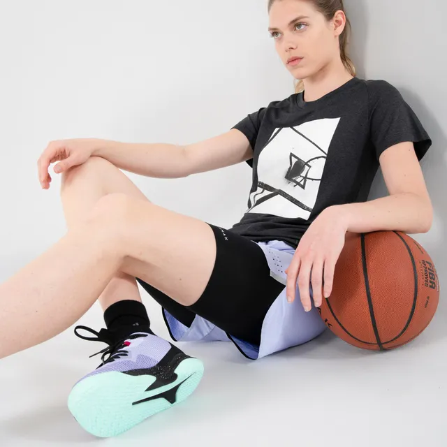 Buy Women'S Basketball Shorts Sh500 - Black Online