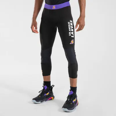 Legging basketball 3/4 NBA Los Angeles Lakers homme/femme - 500