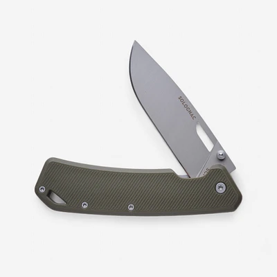 Folding Hunting Knife - Axis 85 Grip V2 8.5 cm Khaki