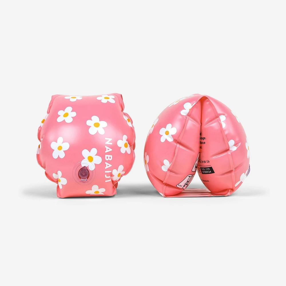 Kids' Swimming Armbands 11-30 kg - Flowers