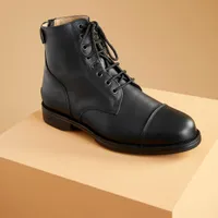 Horse Riding Lace-up Leather Boots