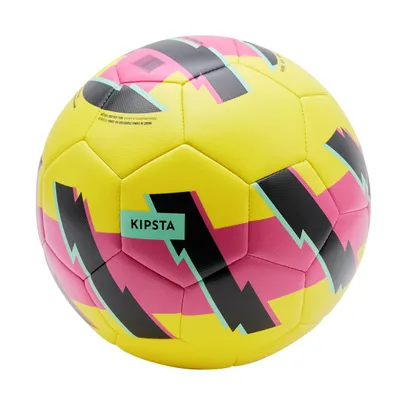 Kids' Size 5 Lightweight Learning Soccer Ball -  Yellow/Pink