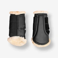 Horse Riding Synthetic Sheepskin Brushing Boots