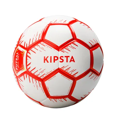 Size 4 Hybrid Futsal Ball - FS 100 Red/White