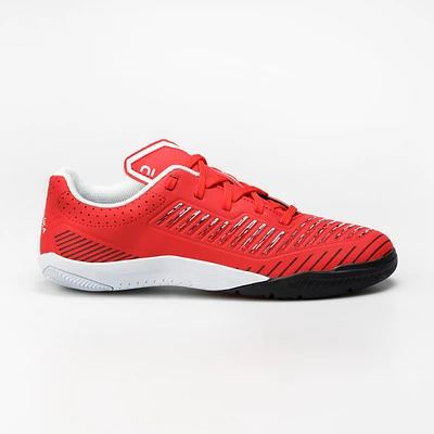 Kids' Indoor Soccer Shoes - Ginka 500 Red/Black
