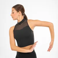 Women’s Modern Dance Crop Top - Black