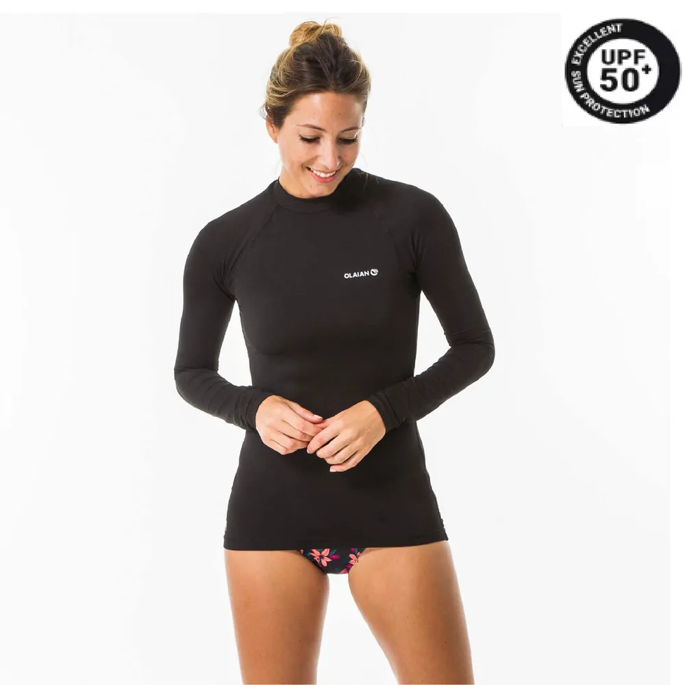 Women's Long-sleeved UV Surfing Rash Guard