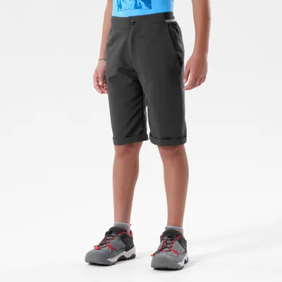 Kids’ Hiking Shorts – MH 100 Dark Grey