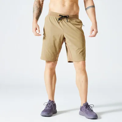 Short de fitness collection respirant poches zippées homme