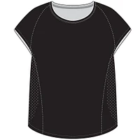 Women’s Loose-Fit Fitness T-Shirt - FTS 500 Black