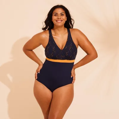 Women's One-Piece Body-Sculpting Aquafitness Swimsuit