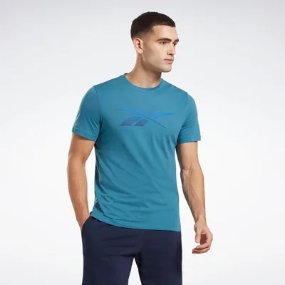 T-shirt Homme Reebok bleu clair