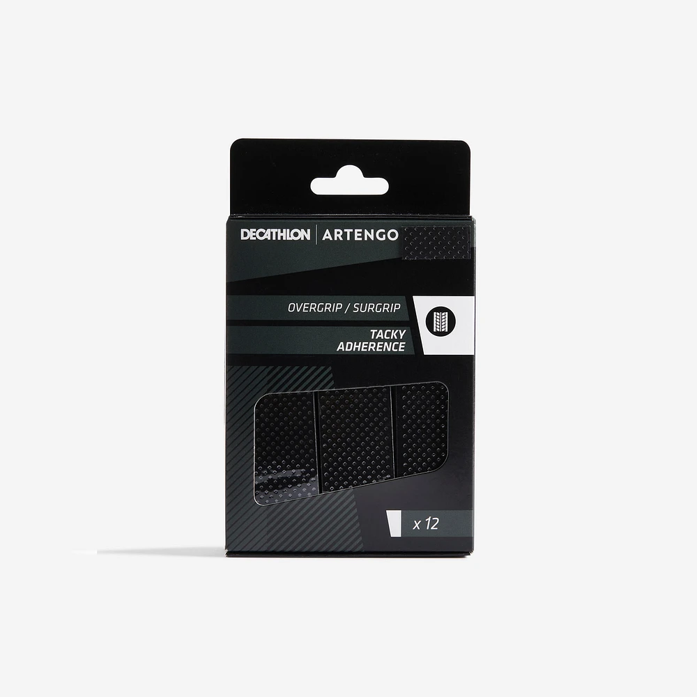 Tacky Tennis Overgrip x12 - Black