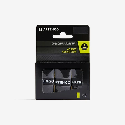 Absorbent Tennis Overgrip Tri-Pack - TA Black