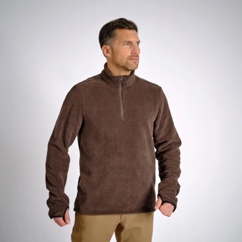 Men's Fleece Pullover - 500 Brown