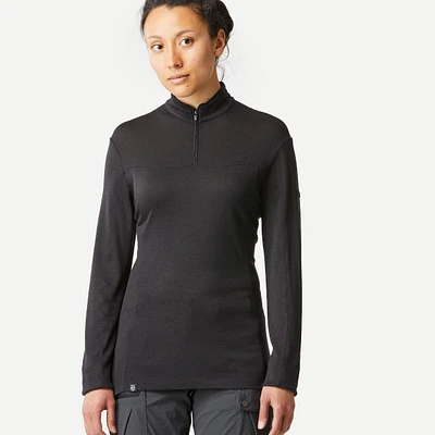 Women's Merino Long-Sleeved Half-Zip T-Shirt – MT 500