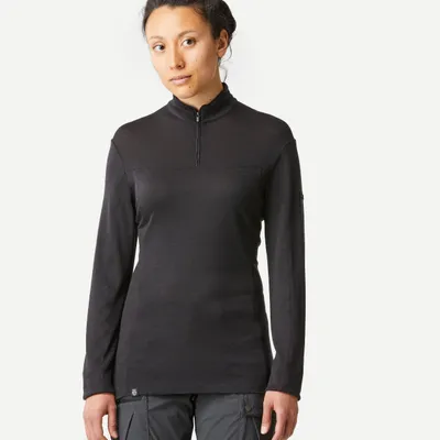 Women's Merino Long-Sleeve T-Shirt – MT 500 Black
