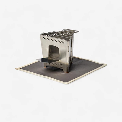 Stainless Steel Wood-Burning Camping Stove - Bivouac Bushcraft