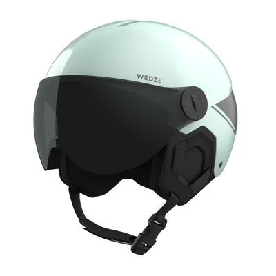 Kids' Ski Helmet with Visor - 550 Grey