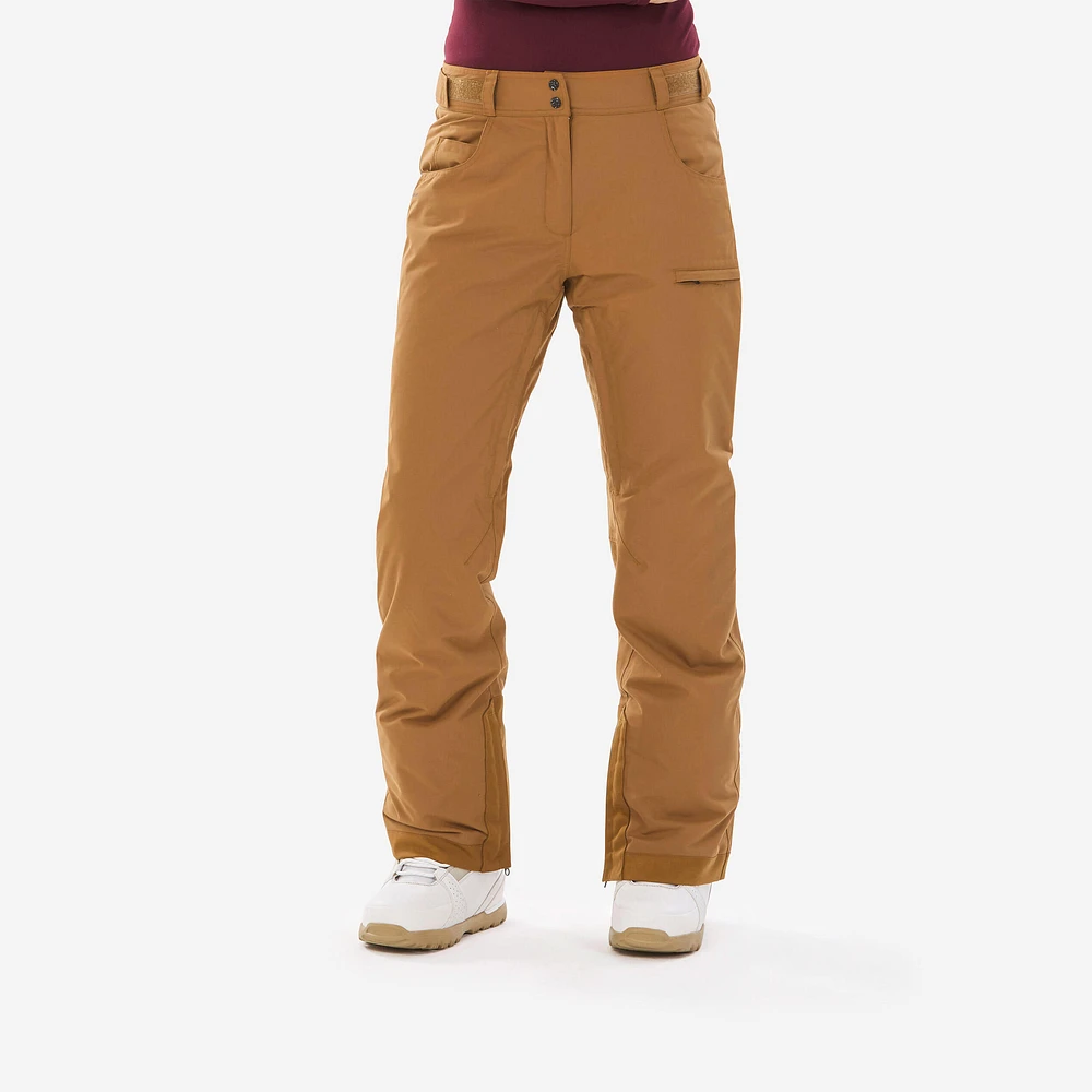 Women’s Snowboard Pants – SNB 500 Brown