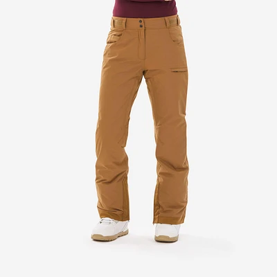 Women’s Snowboard Pants – SNB 500 Brown