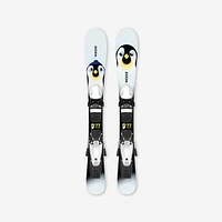 Kids’ Downhill Skis with Bindings – Boost 100 Penguin