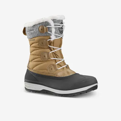 Women’s Waterproof Winter Boots - SH 500 Brown