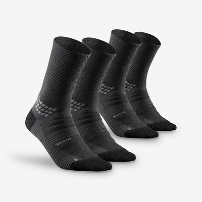 2-Pack Hiking Socks in merino wool - Hike 900 Black