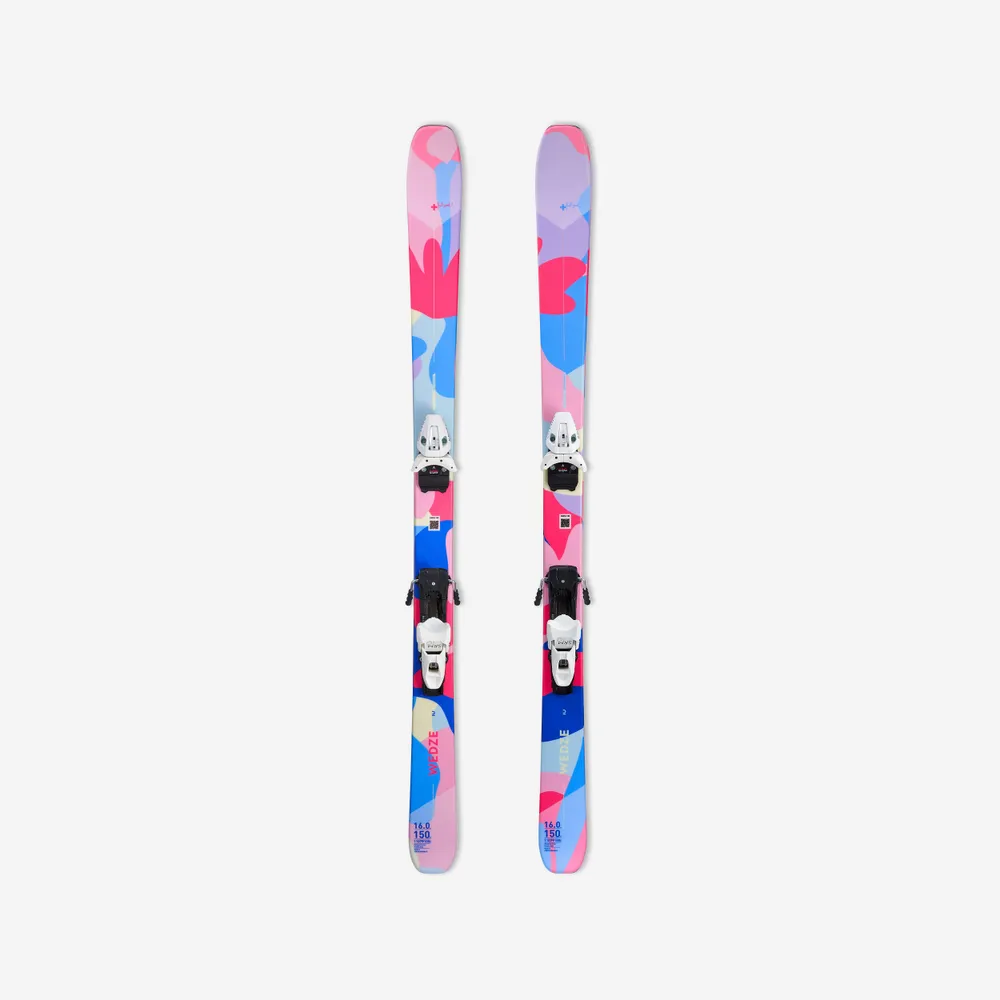 Women’s Downhill Skis & Bindings - Cross 150+ Floral