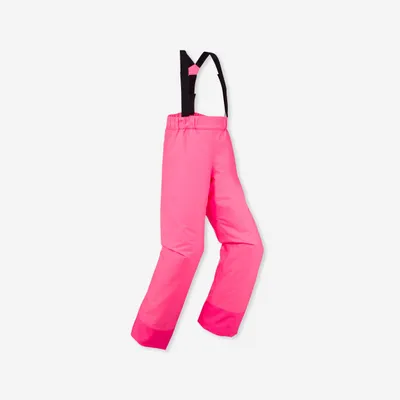 Kids' Ski Pants with Removable Straps - 100 Pink