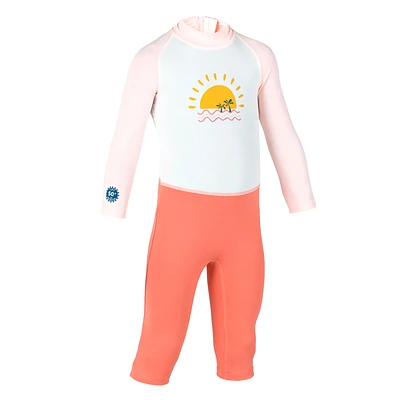 Babies'/Kids' Long-Sleeved Anti-UV Swimsuit with Print Age 6 months-5 years