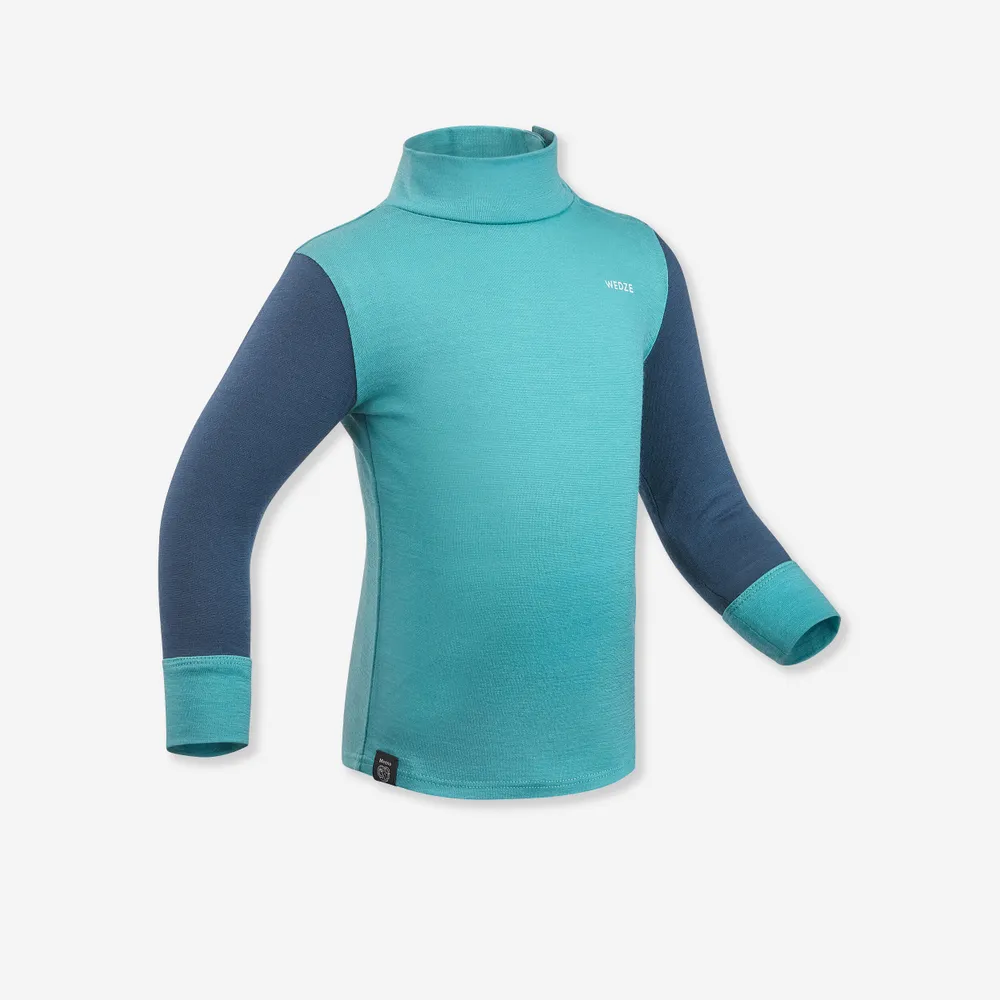 Kids' Merino Wool Base Layer Top - 900 Blue