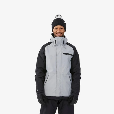 Men’s Snowboard Jacket - SNB 100 Grey/Black