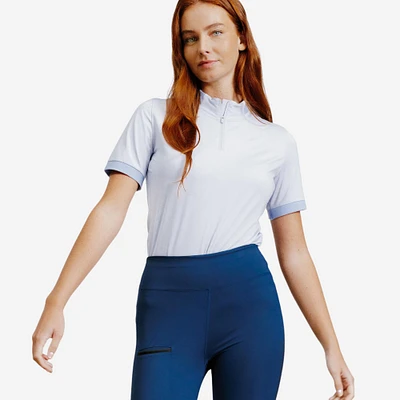 Women's Horse Riding Short-Sleeved Polo Shirt