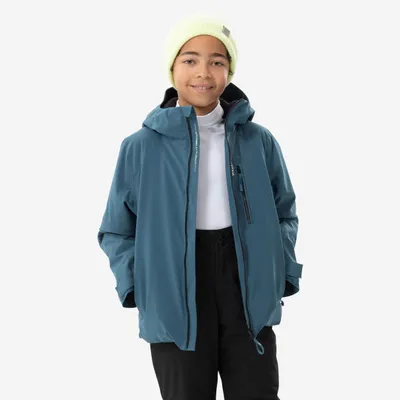 Kids' Warm Ski Jacket - Ski 550 Blue