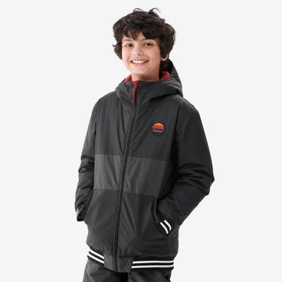 Kids’ Winter Jacket - Snowboarding 100 Black