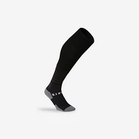 F500 Soccer Socks Black with Stripes