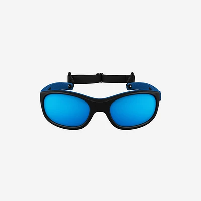 Kids’ Hiking Category 4 Sunglasses – MH K 500 Black/Blue