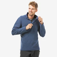 Men’s Fleece Sweater - MH 100 Blue/Grey
