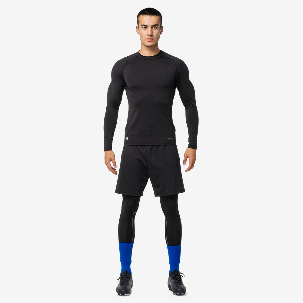 Men's Soccer Long-Sleeved Thermal Base Layer Top Keepcomfort 100