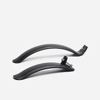 14" Bike Mudguards - B'Twin Black