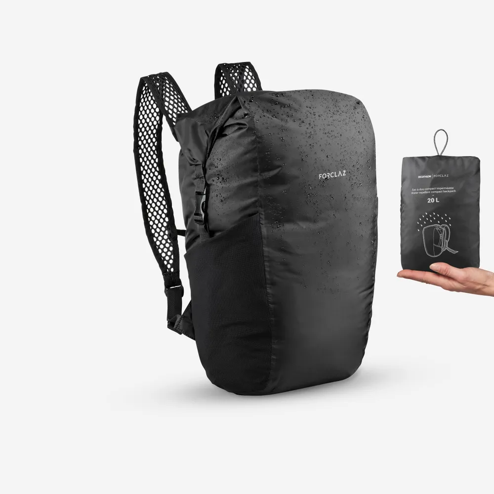 Hiking Foldable Backpack 20 L - Black