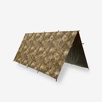Waterproof Tarp 2.95 m x 2.8 m - Bushcraft Camouflage Furtiv