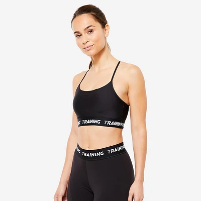 Women's Light Support and Thin Crossover Strap Sports Bra – 120