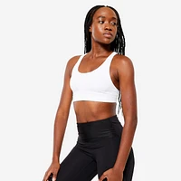 Seamless Muscle-Back Moderate-Support Bra