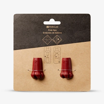 Hiking Pole Cap x 2 - Red