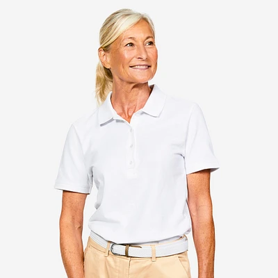 Women’s Golf Short-Sleeved Polo Shirt - MW 500 White