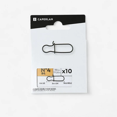 Double Snap Hook Black Nickel