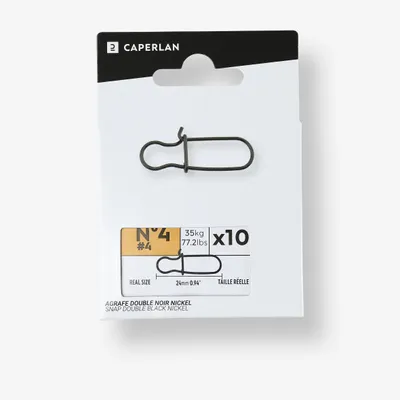 Double Snap Hook Black Nickel